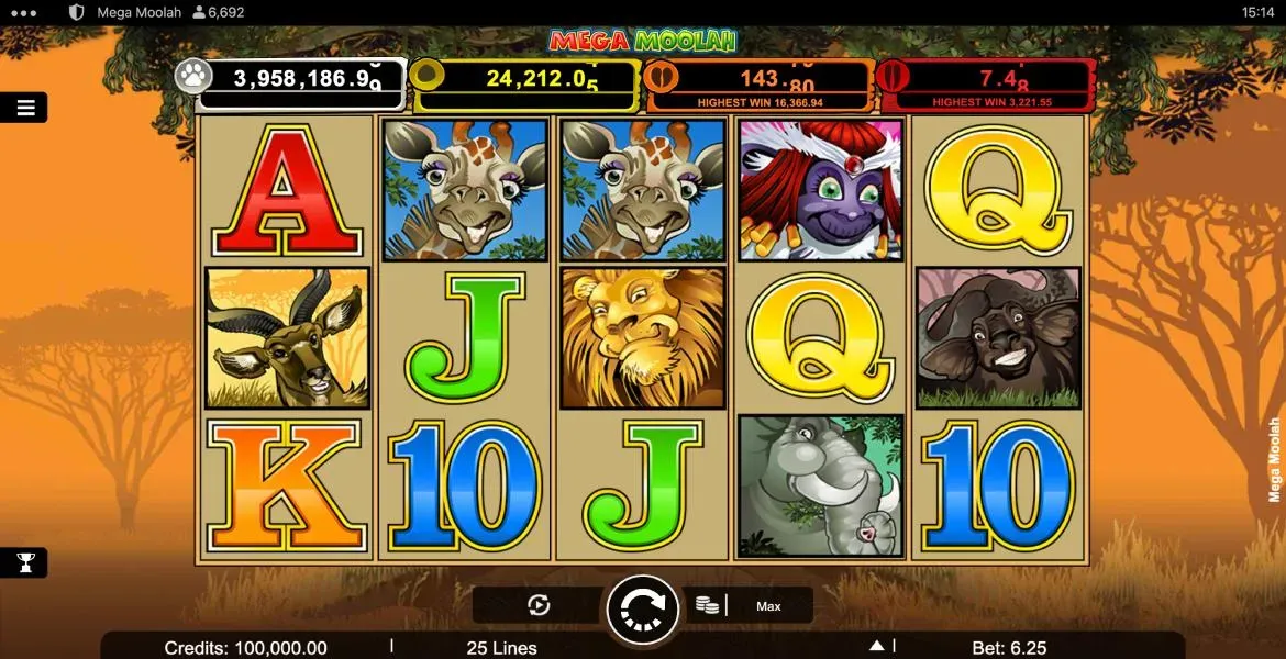 Play in Mega Moolah slot review for free now | SmartPokies