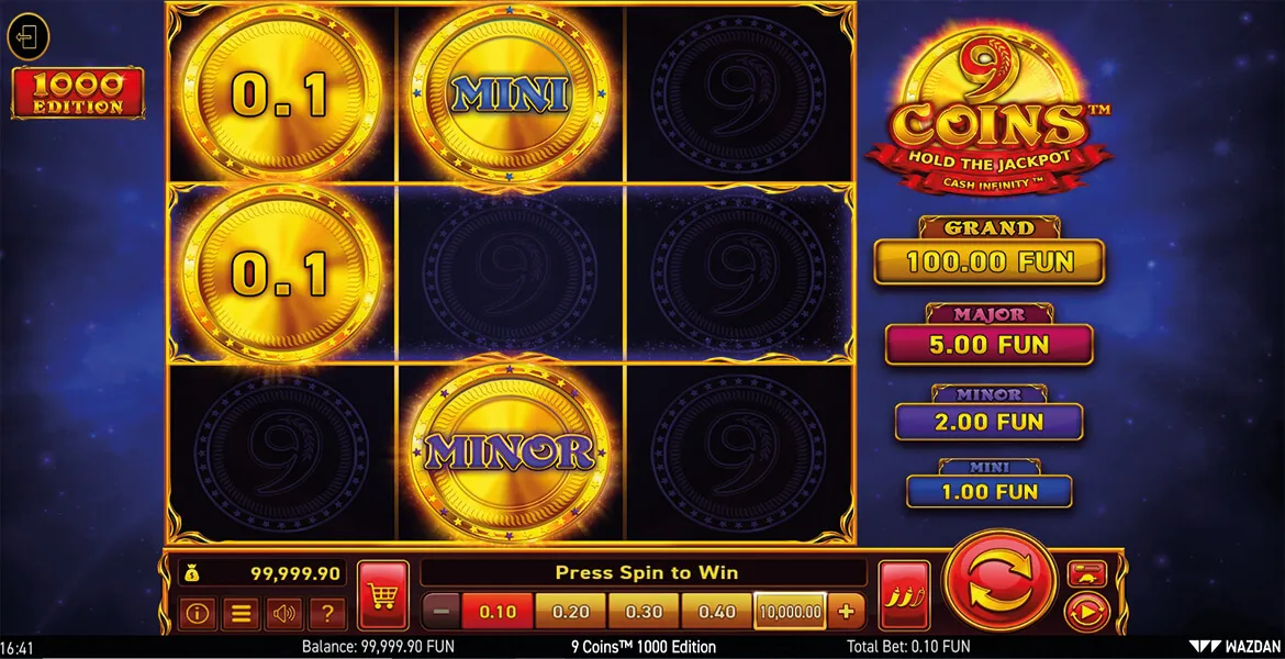 Play in 9 Coins for free now |
