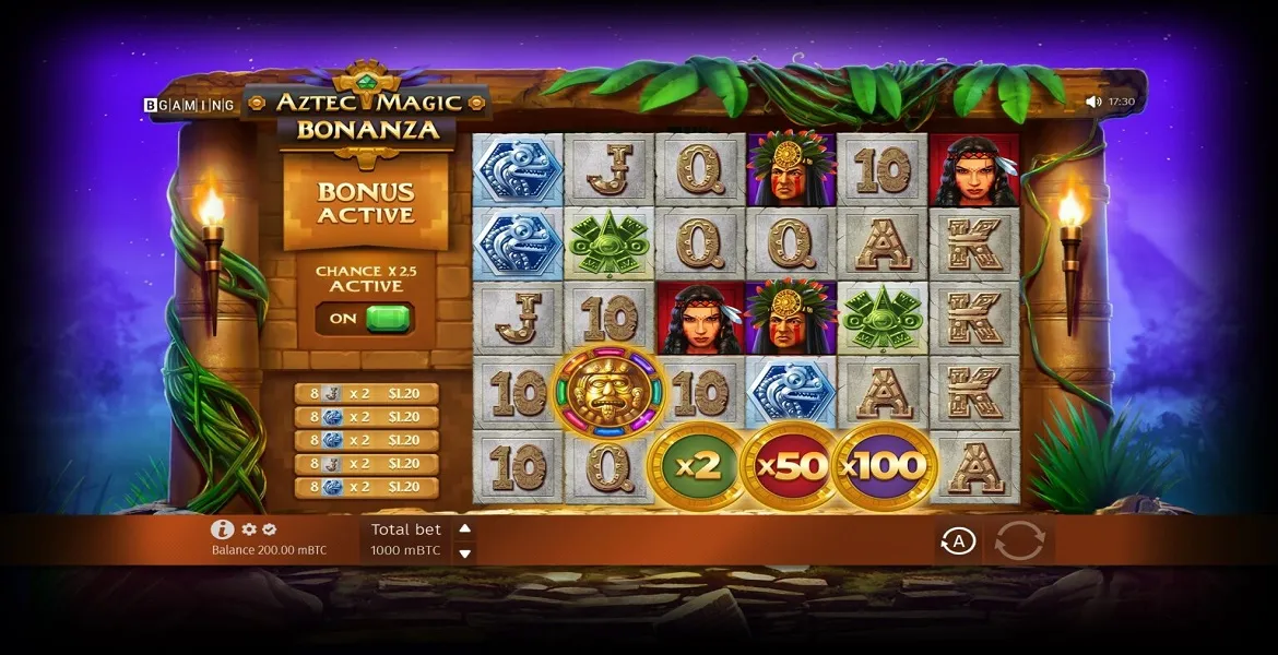 Play in Aztec Magic Bonanza for free now |