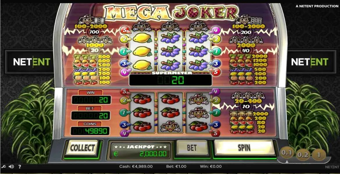 Play in Mega Joker for free now |