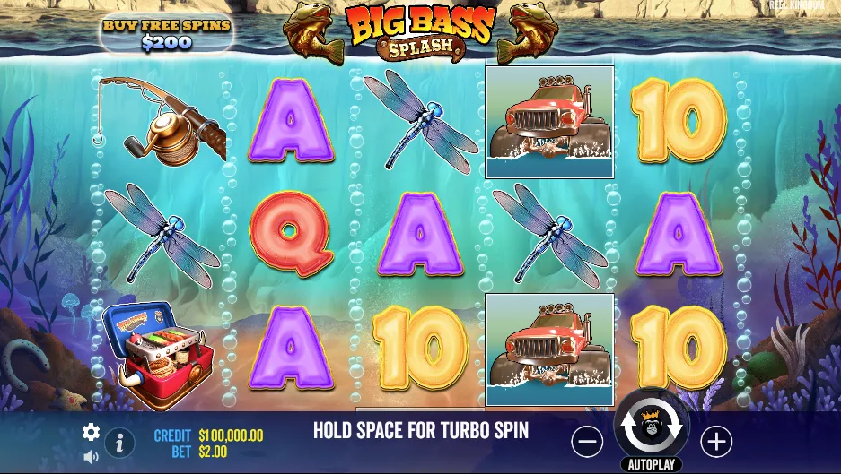 Play in Big Bass Splash for free now |