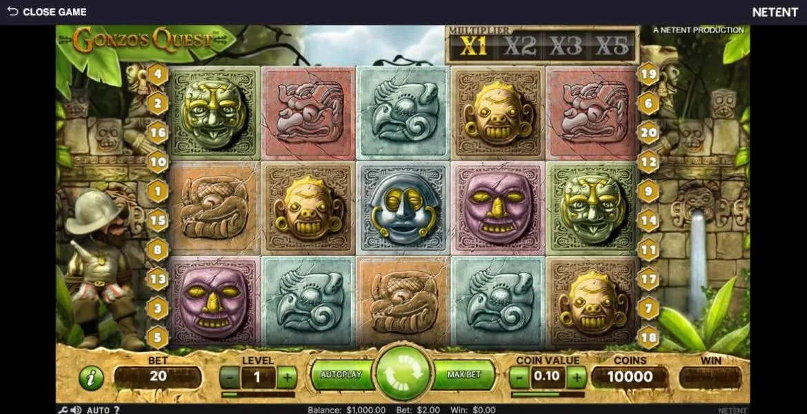 Play in Gonzo’s Quest for free now |