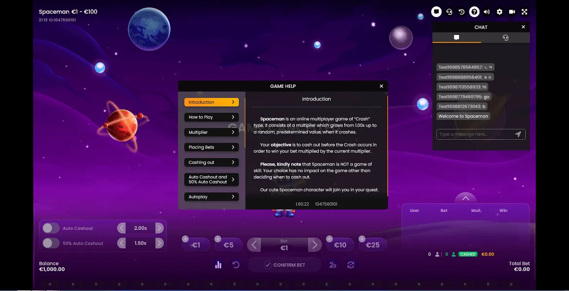 Play in Spaceman for free now |