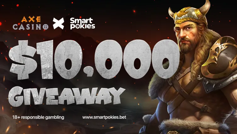 Smart Pokies x Axe Casino $10,000 Giveaway
