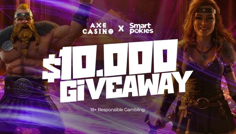 Smart Pokies x Axe Casino $10,000 February Giveaway