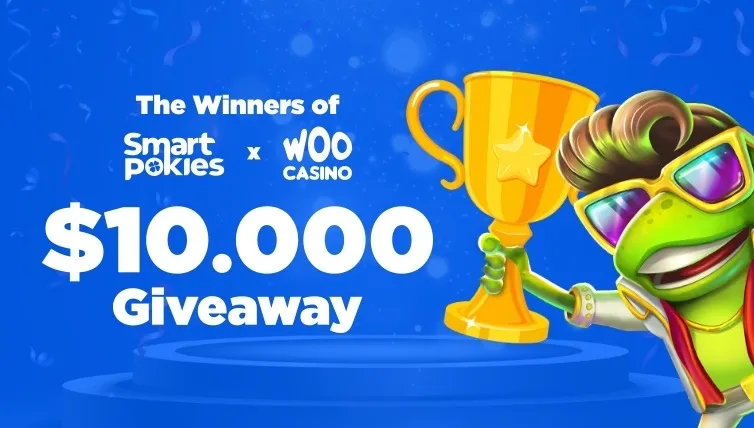 The Winners of Smart Pokies x Woo Casino May $10,000 Giveaway